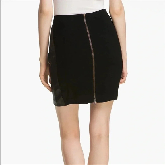 Rag & Bone Vanhi leather side mini skirt - Picture 3 of 10